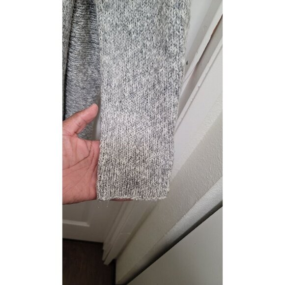 Eddie Bauer Womens Heather Gray Shawl Collar Knit Cardigan Sweater L/XL - Picture 8 of 10
